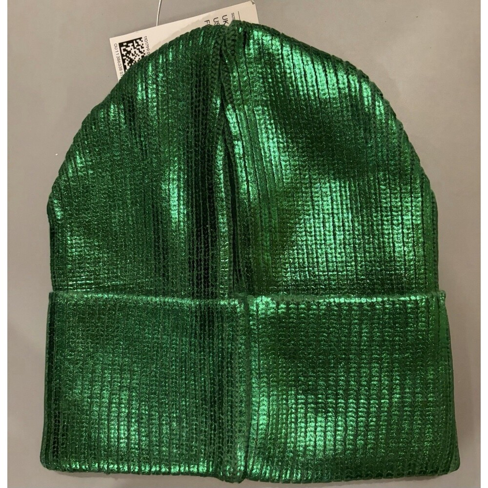Kids Green Metallic Hat Size 4T/6X NWT
